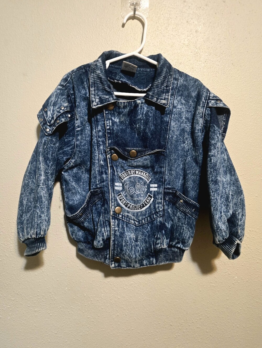 Kids vintage acid wash jacket